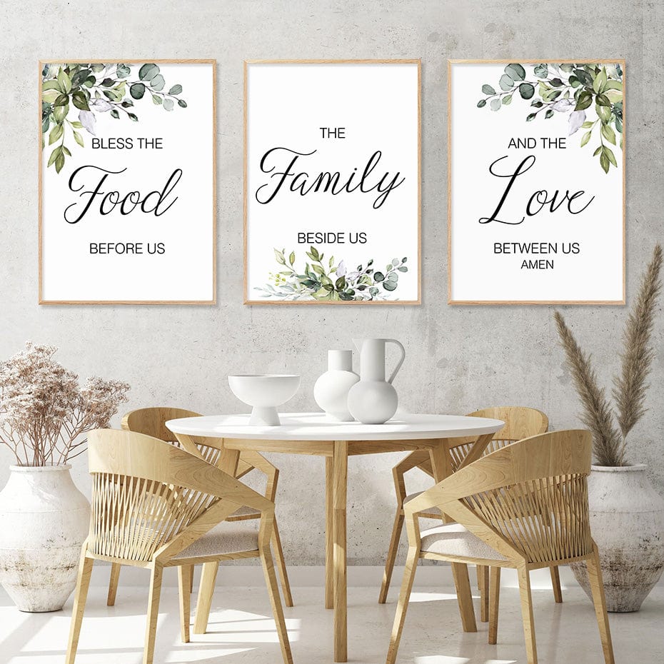 Lienzo hecho a mano (Food Family Love) by Godisabove™.