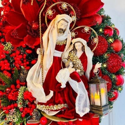 Jesus Christmas Door Hang With Lamp