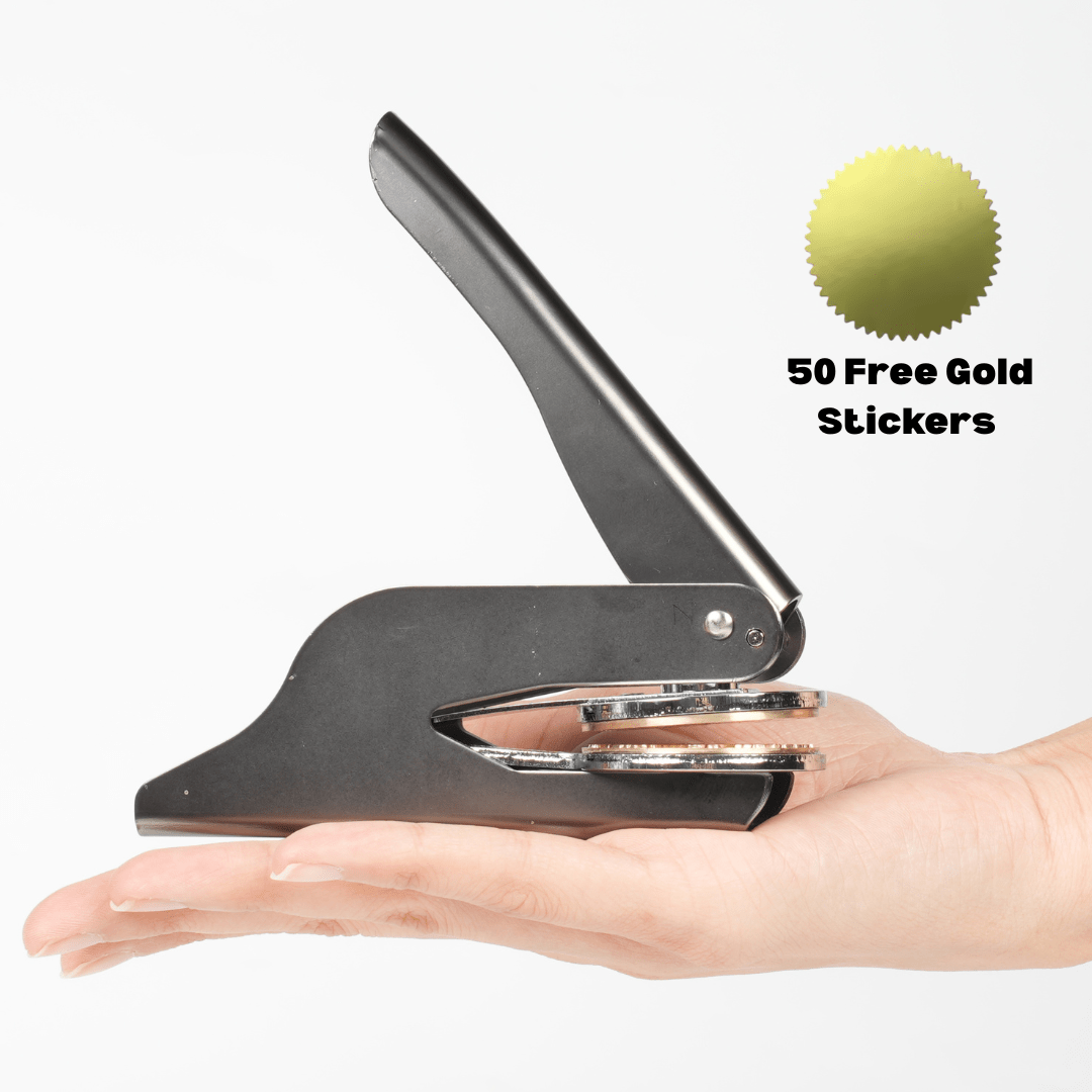Godisabove™ Custom Book Embosser (Comes with free embosser gift box)
