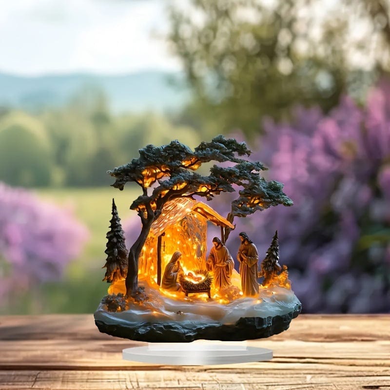 Jesus Holy Scene | Flat Ornament Statue