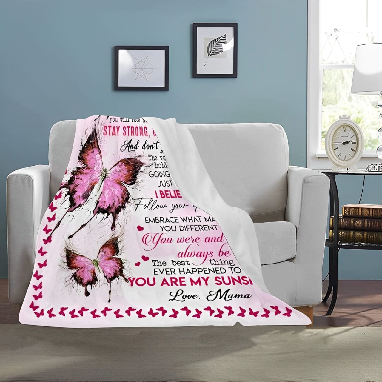 Stay Strong, Be Confident – To My Daughter Blanket by Godisabove™