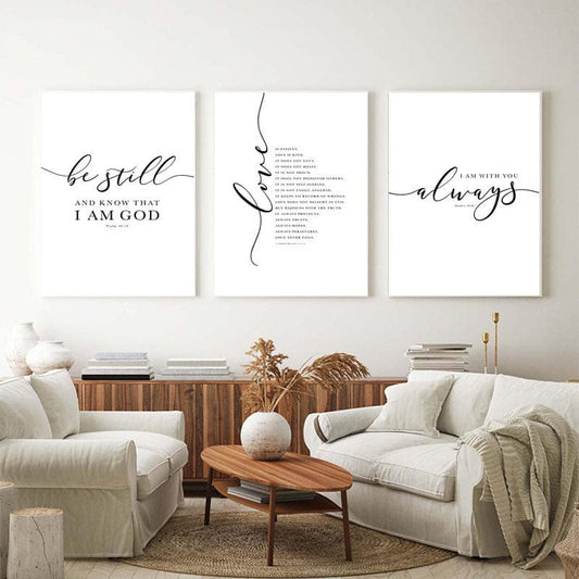 Handmade Christian Canvas Set - Bible Verses by Godisabove