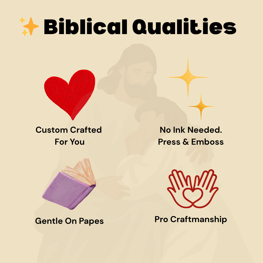 Godisabove™ Custom Book Embosser (Comes with free embosser gift box)