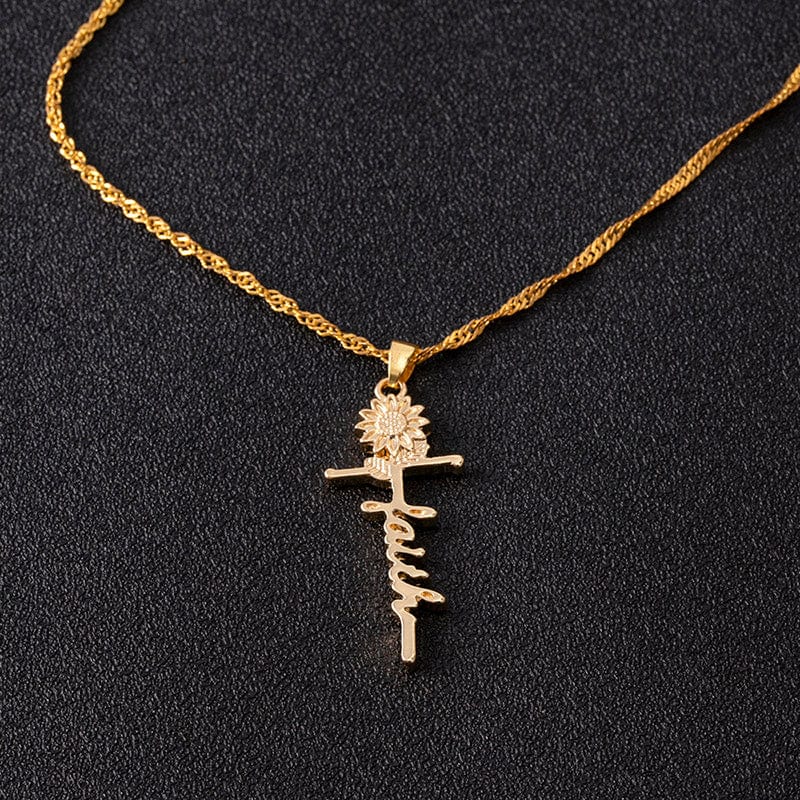 Sonnenblumen-Halskette "Faith" von Godisabove™