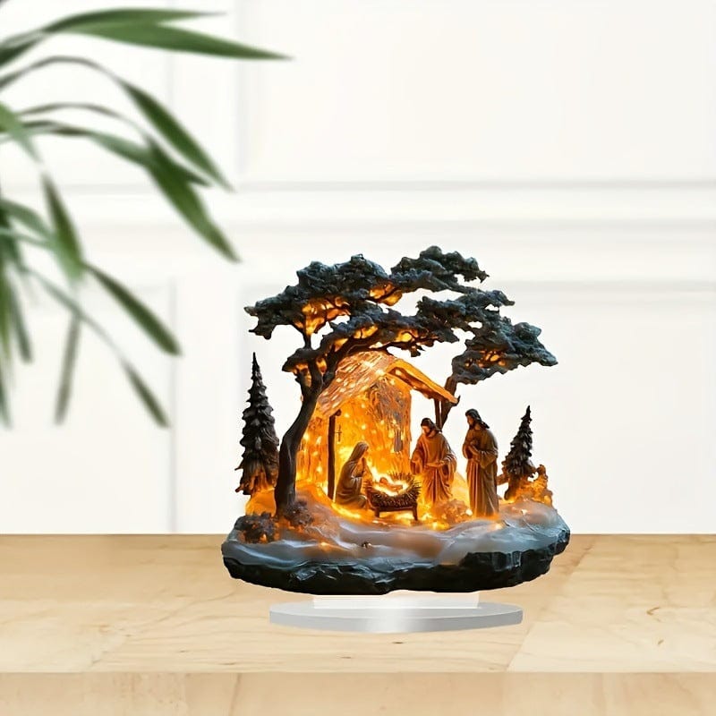 Jesus Holy Scene | Flat Ornament Statue
