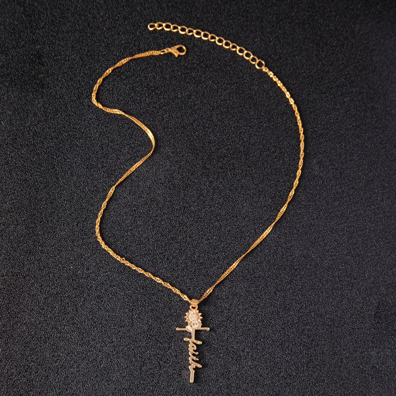 Sonnenblumen-Halskette "Faith" von Godisabove™