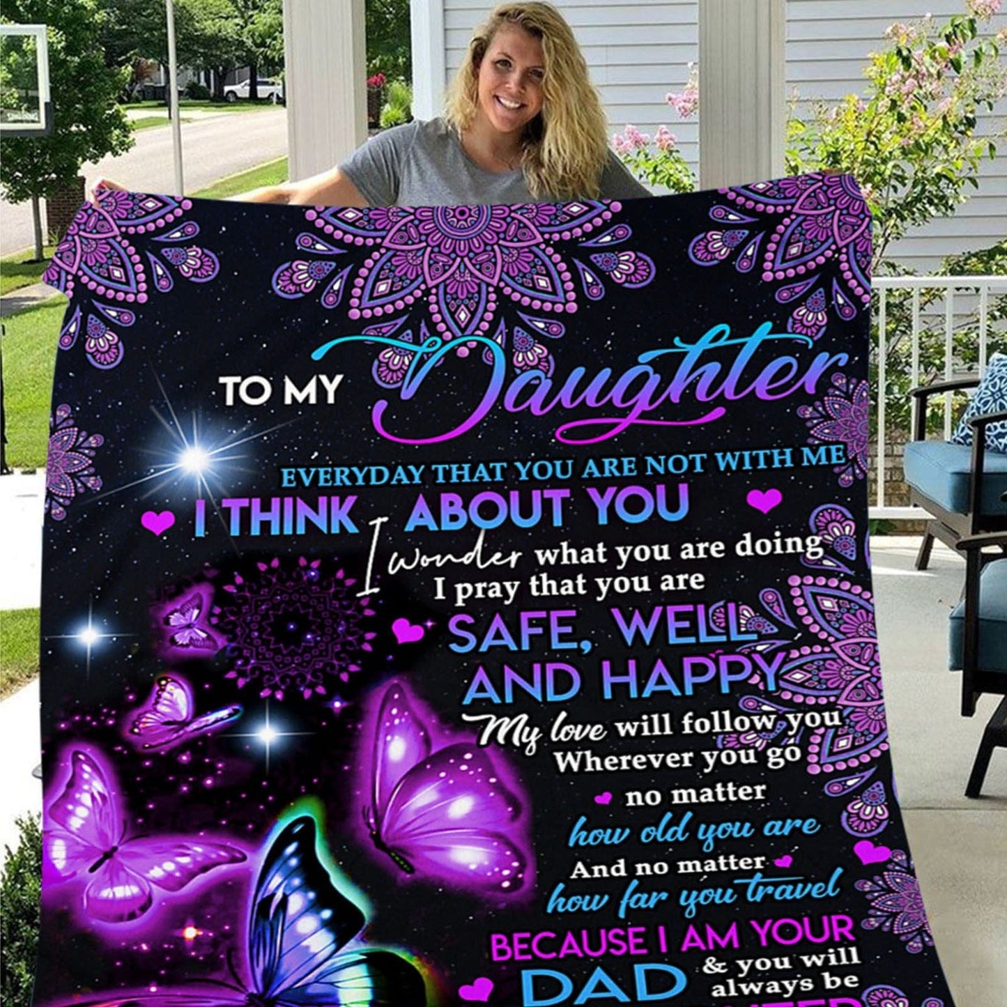 To My Daughter - Gifting Blankets by Godisabove™