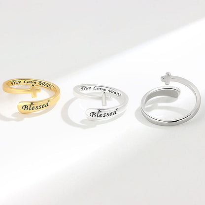 "TRUE LOVE WAITS" Blessed Christian Ring by Godisabove™