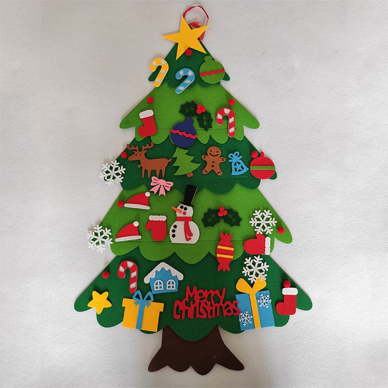 DIY Felt Christmas Tree For Kids (0-15 Years) - (32 Piece Christmas Gift Bundle)