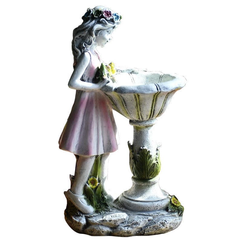 Garden Fairy - Statue With Solar Power | Flower Garden Decor