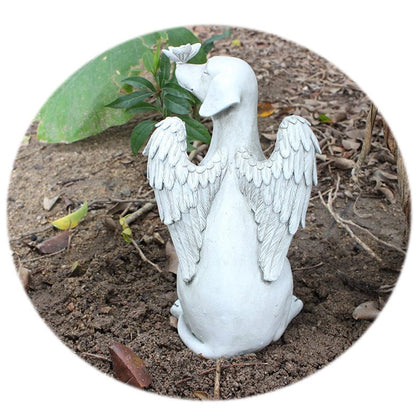 Angel Dog - Outdoor Statue | Handcrafted by Godisabove™