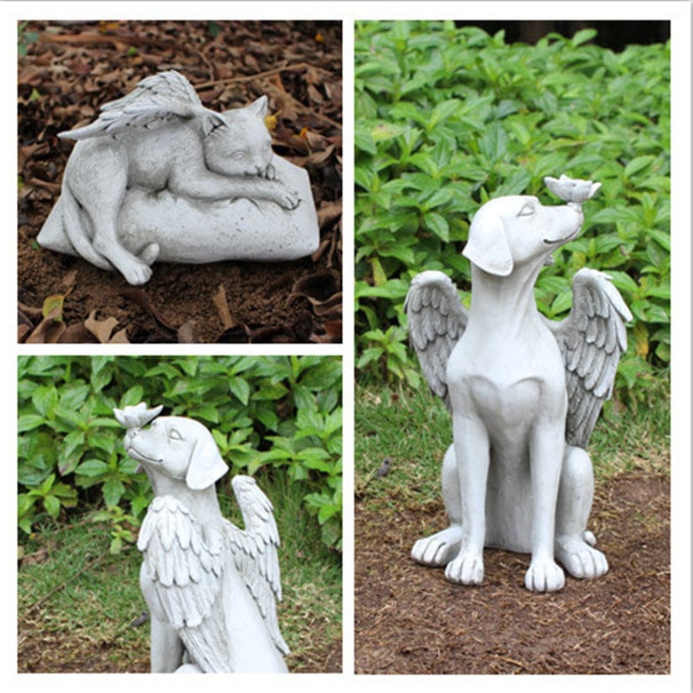 Angel Dog - Outdoor Statue | Handcrafted by Godisabove™