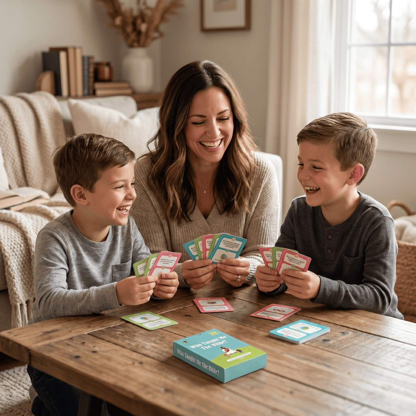Who Taught Me The Bible? Game cards for kids (100+ Unique Questions)