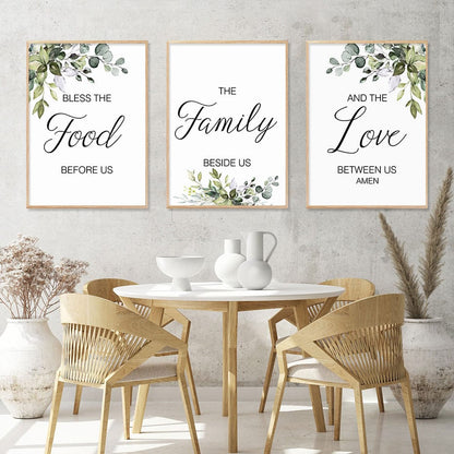 Handmade (Food Family Love) Canvas by Godisabove™