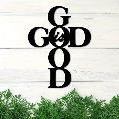 "God Is Good" Handmade Metal Wall Decor by Godisabove™