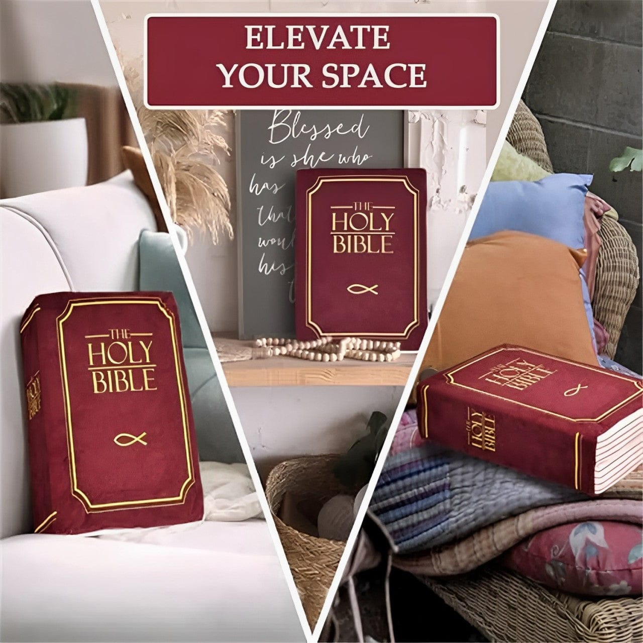 The Holy Bible Squishy Pillow (Huggable Size)