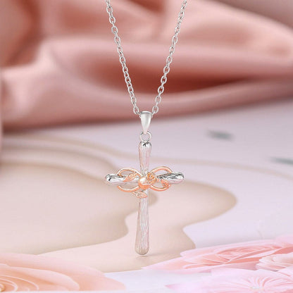 "Infinity Rose" Cross Necklace by Godisabove™