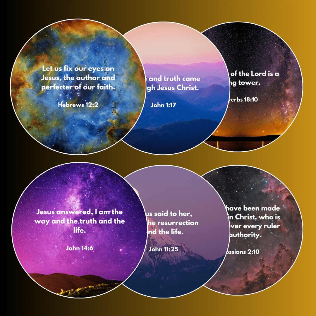 Additional Scripture 6 Additional Scripture Galaxy Discs For Bible Projector – God Is Above
