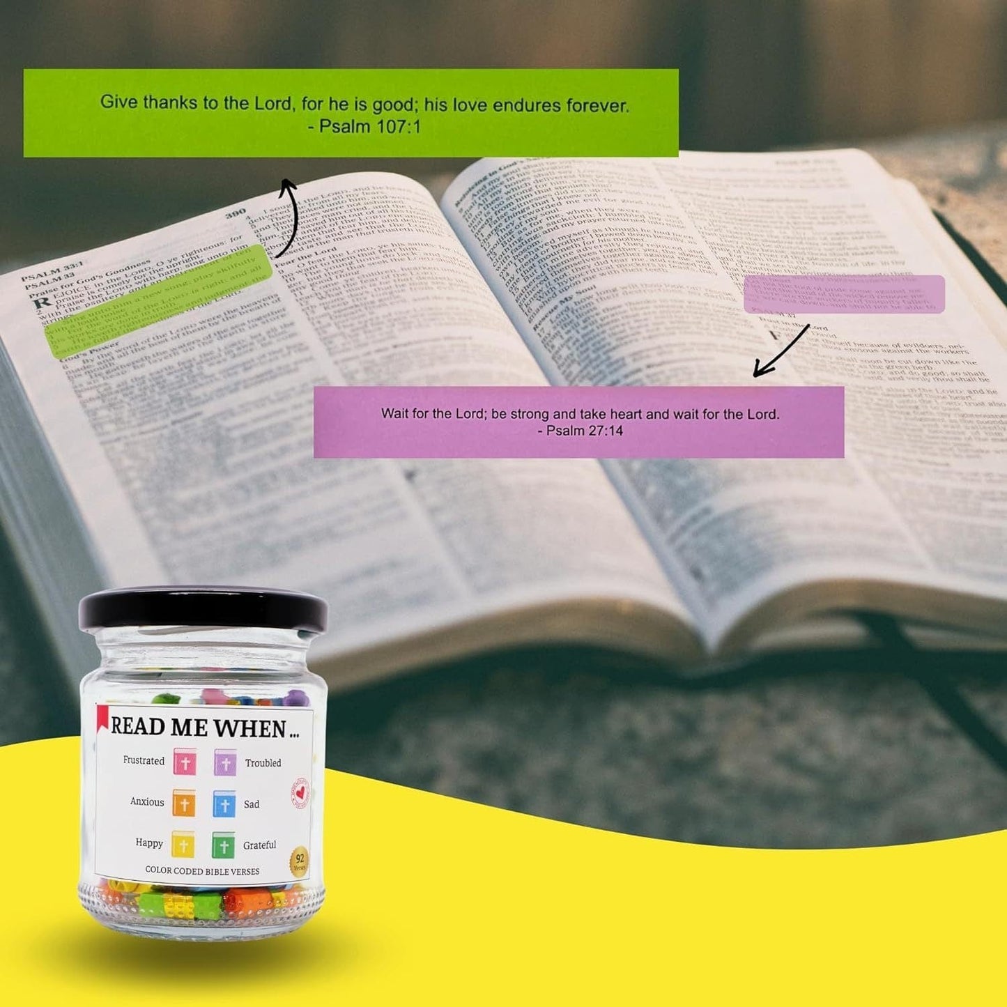 Hand Rolled Bible Jar