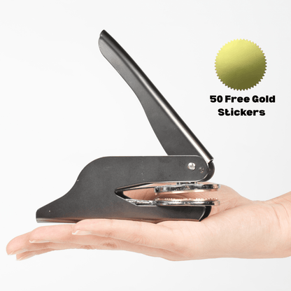 Godisabove™ Custom Book Embosser (Comes with free embosser gift box)