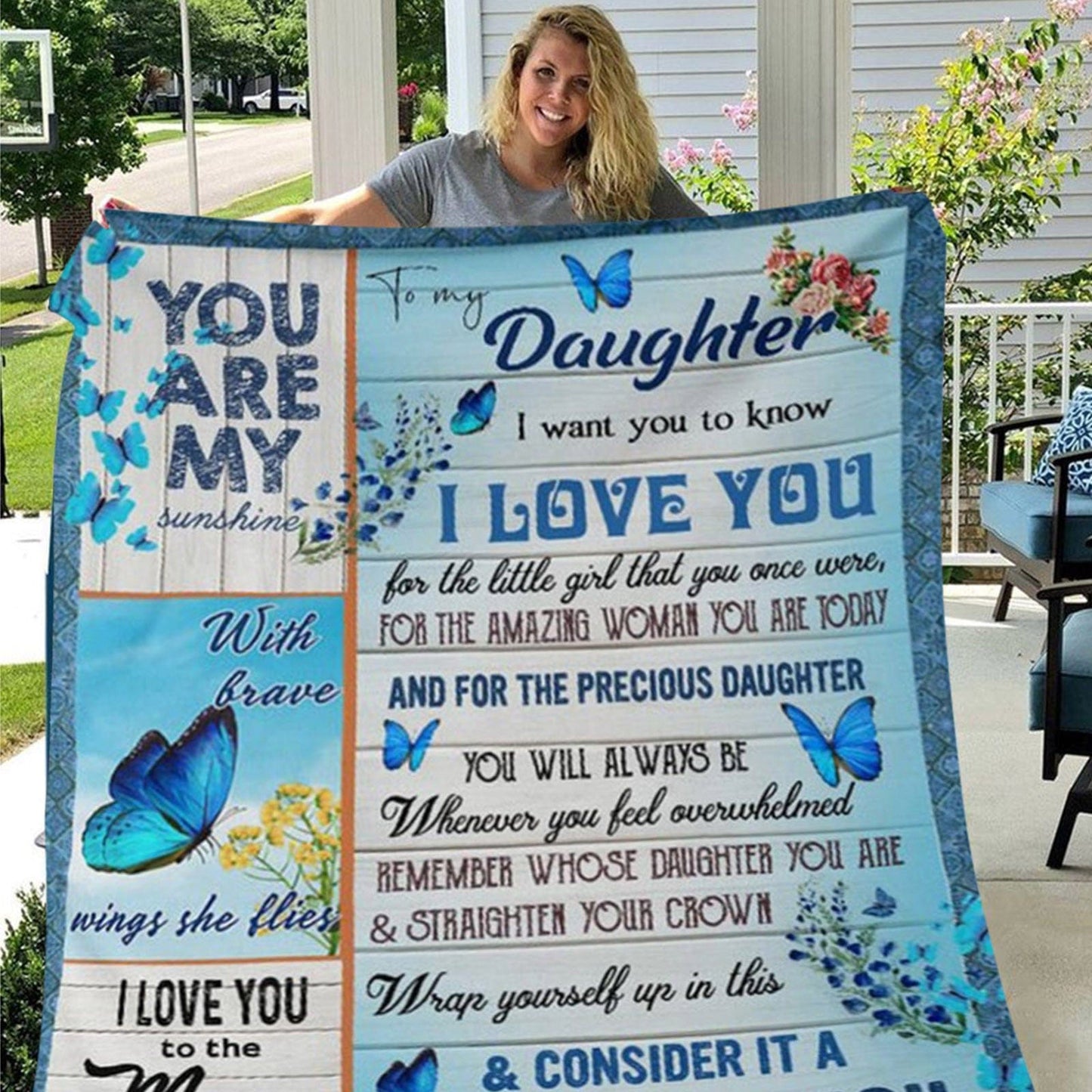 To My Daughter - Gifting Blankets by Godisabove™