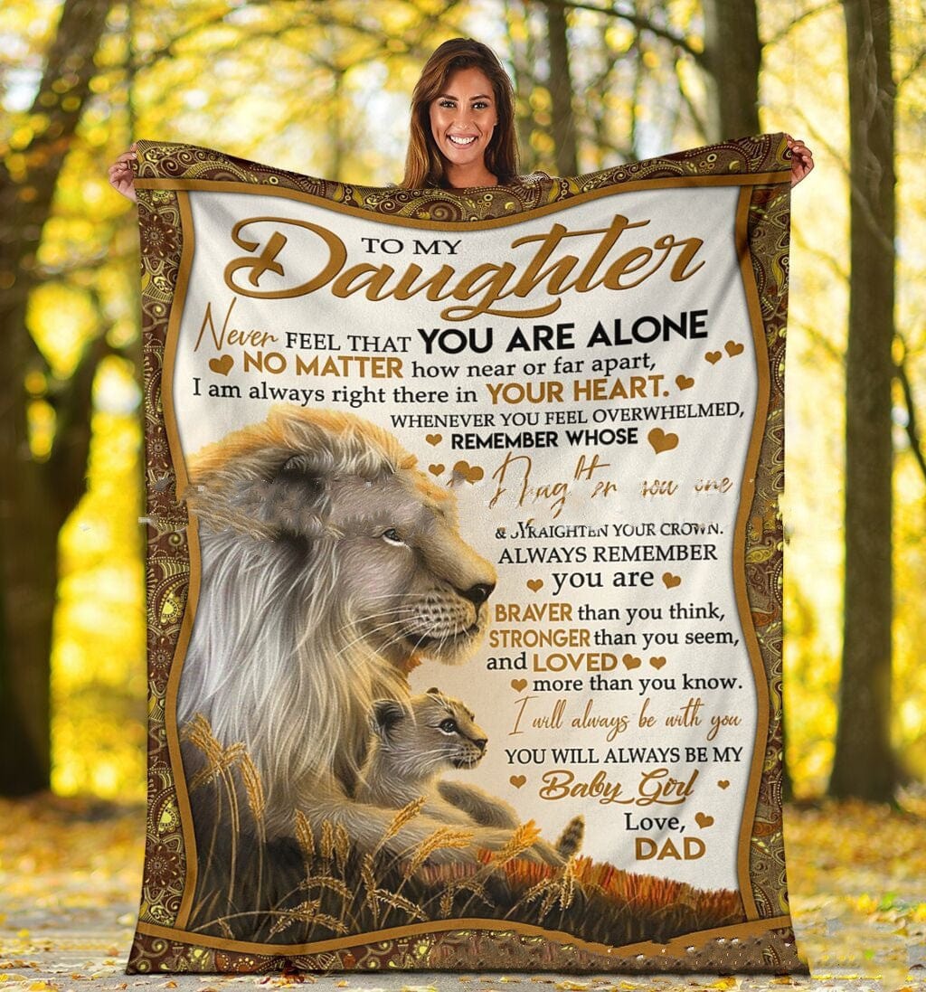 Always With You – To My Daughter Blanket by Godisabove™