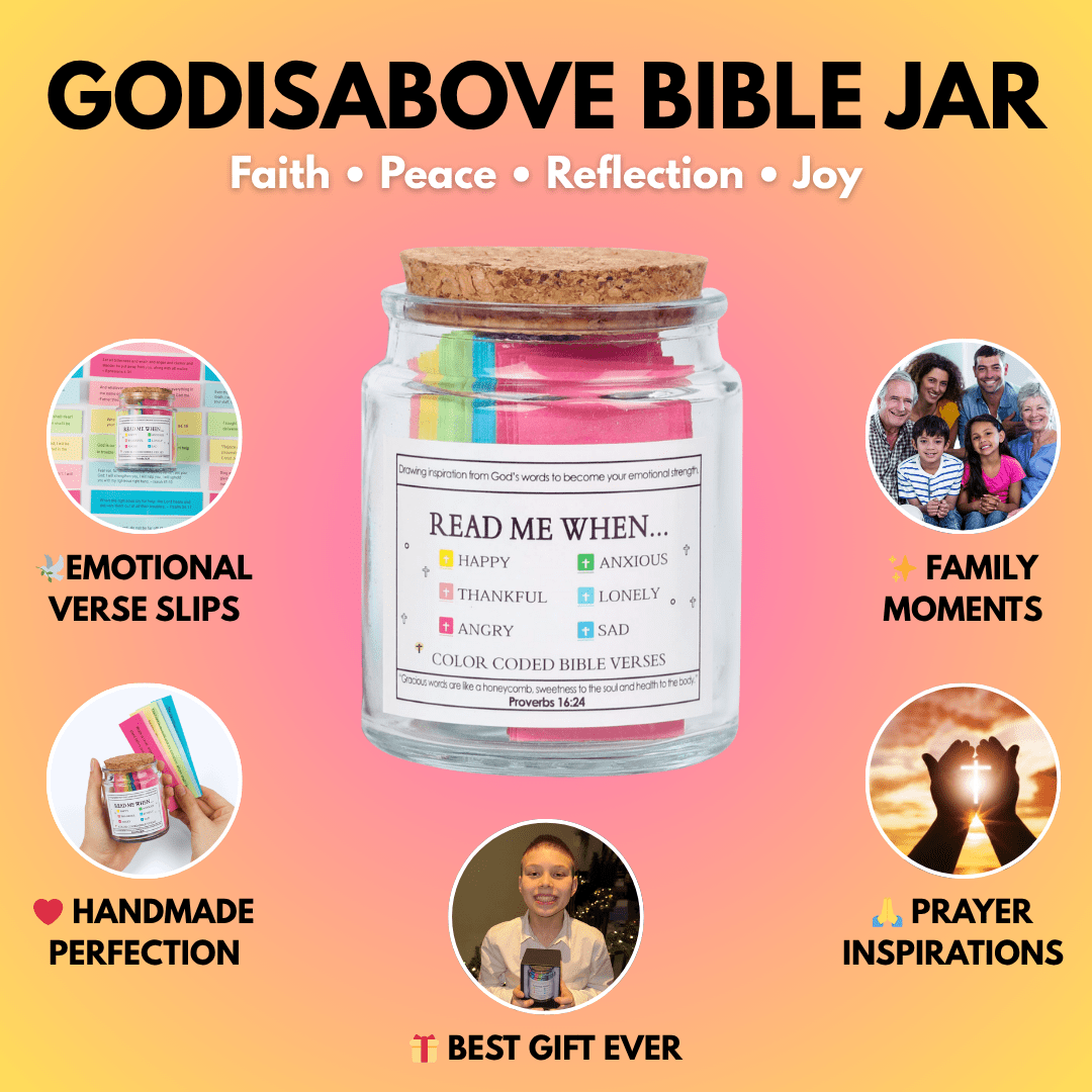 (Christmas Deal) Handmade 90 Day Bible Verses Jar Set