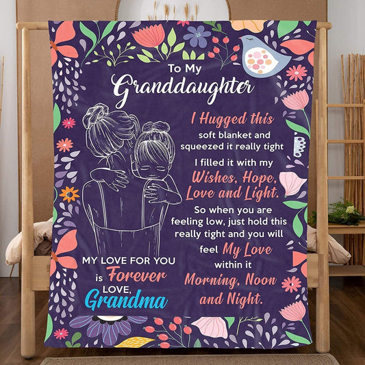 Forever Love – Grandma to Granddaughter Blanket by Godisabove™