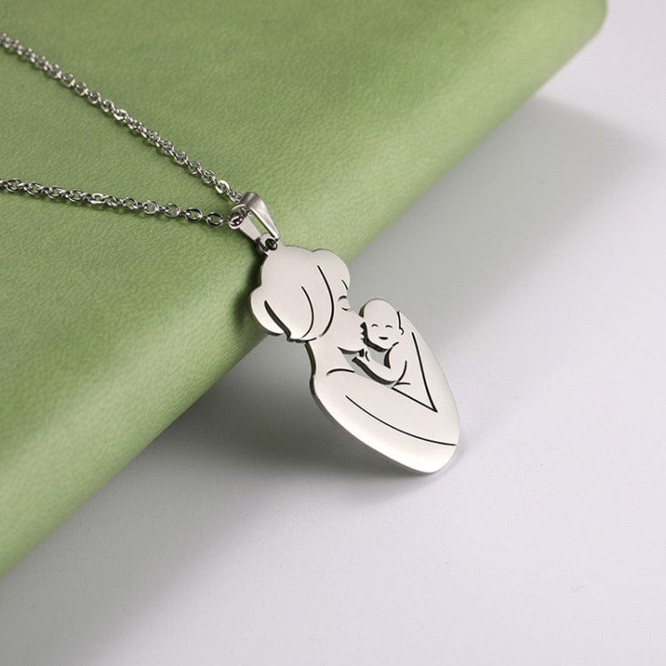 Mother & Baby Necklace in Sterling Silver by Godisabove™