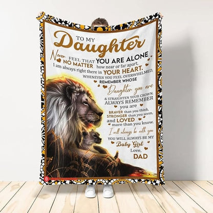 Always With You – To My Daughter Blanket by Godisabove™