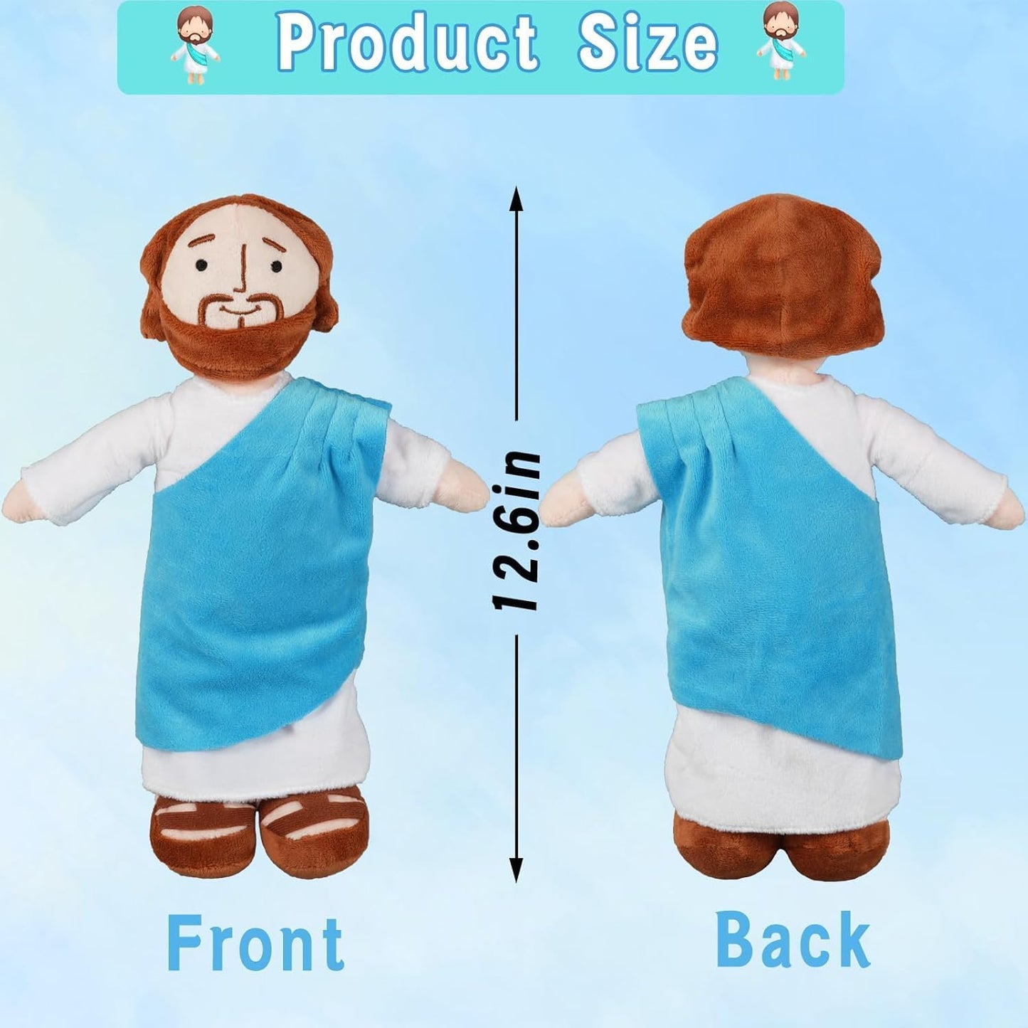 Handmade Jesus Plushie by Godisabove™