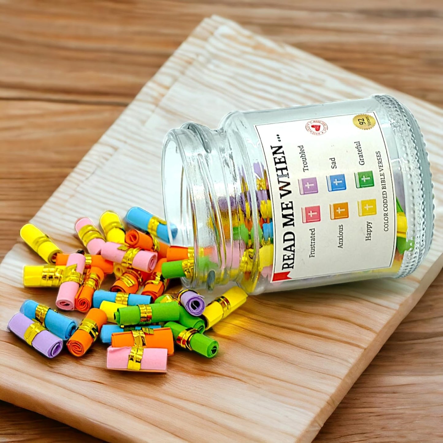 Hand Rolled Bible Jar