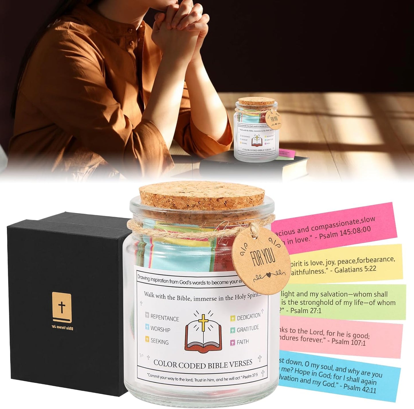 Handmade 90 Day Holy Spirit Jar (Comes With Christian Gift Box) (GIFTING OFFER)