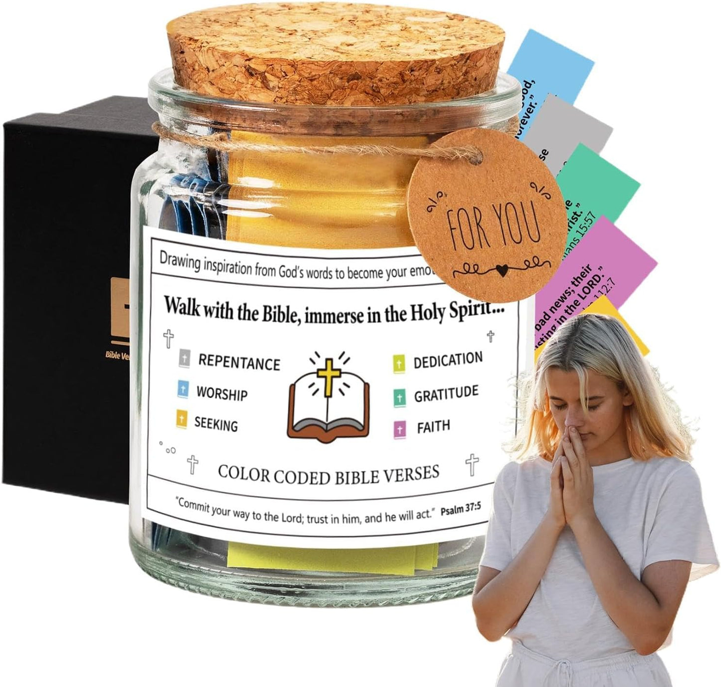 Handmade 90 Day Holy Spirit Jar (Comes With Christian Gift Box) (GIFTING OFFER)