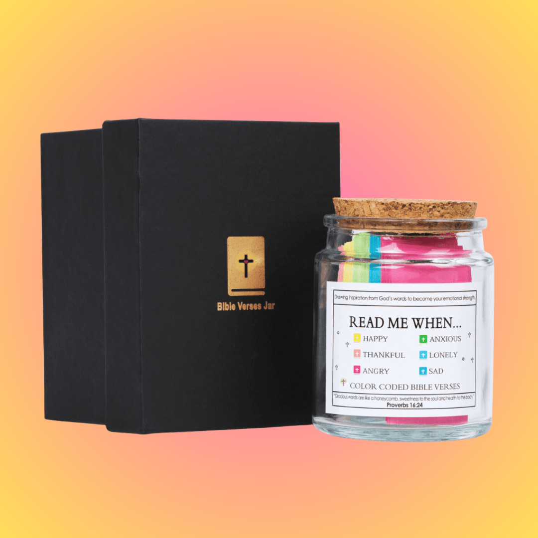 (Christmas Deal) Handmade 90 Day Bible Verses Jar Set
