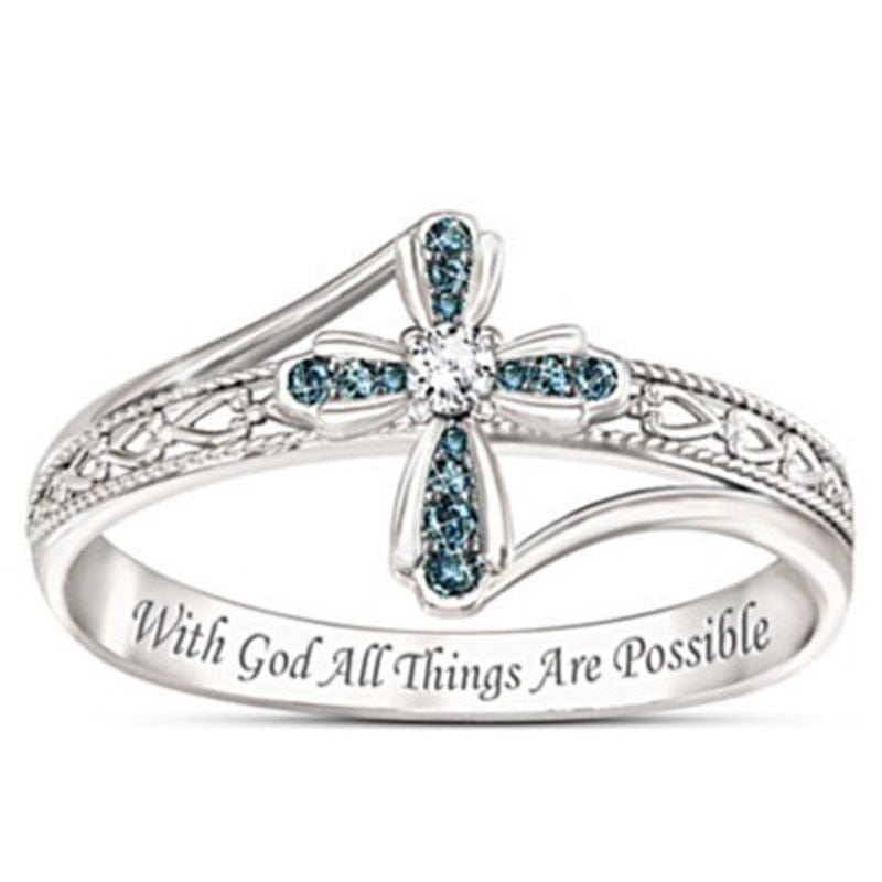 "With God All Things Are Possible" Handmade Christian Ring by Godisabove™