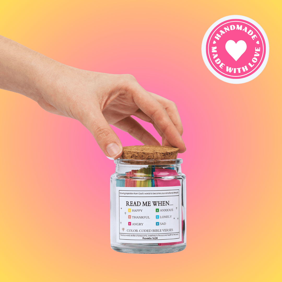(Christmas Deal) Handmade 90 Day Bible Verses Jar Set