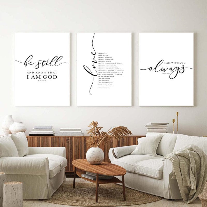 Handmade Christian Canvas Set - Bible Verses by Godisabove™