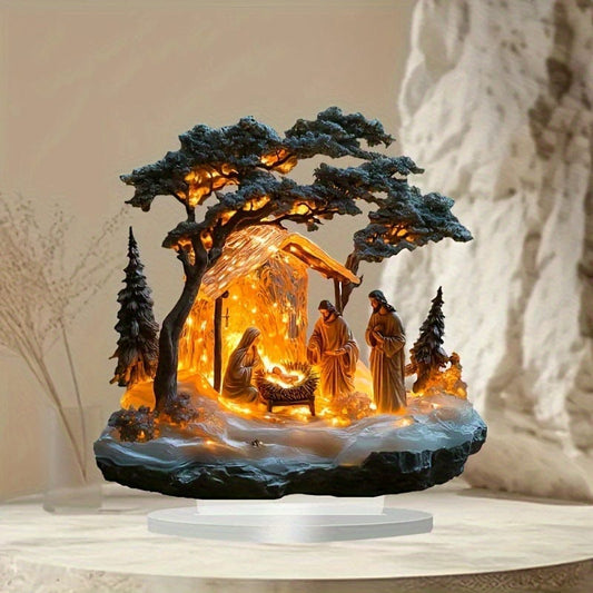 Jesus Holy Scene | Flat Ornament Statue