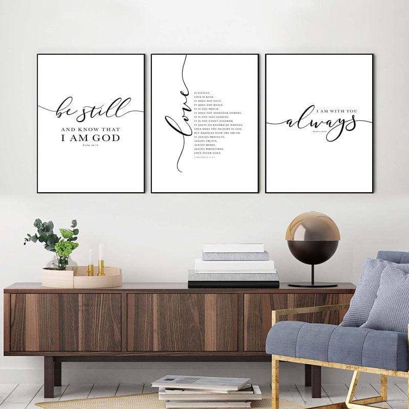 Handmade Christian Canvas Set - Bible Verses by Godisabove™