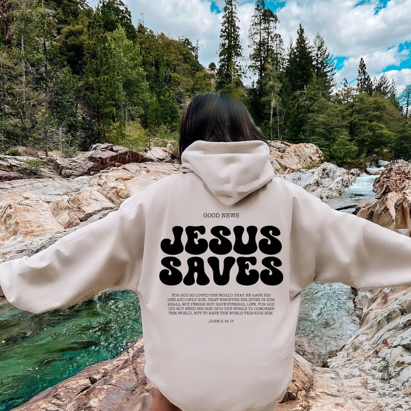 "Jesus Saves" Hoodie by Godisabove™