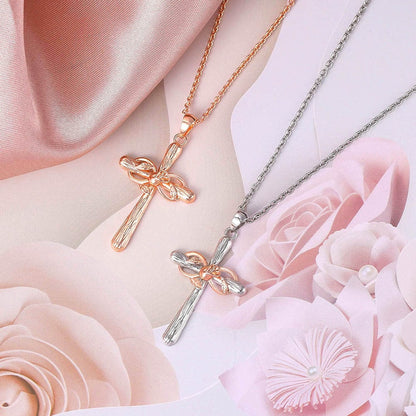 "Infinity Rose" Cross Necklace by Godisabove™