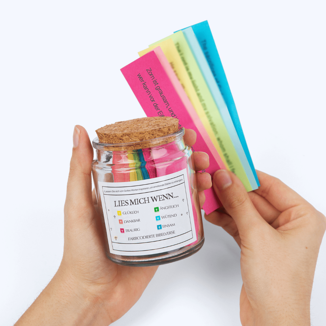 Handgemachte 90 Tage Bibel Verse Jar (Kommt mit Christlichen Geschenk-Box)