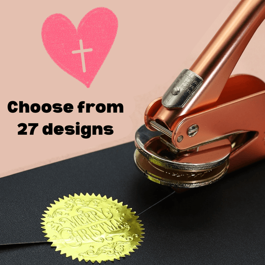 Godisabove™ Custom Book Embosser (Comes with free embosser gift box)