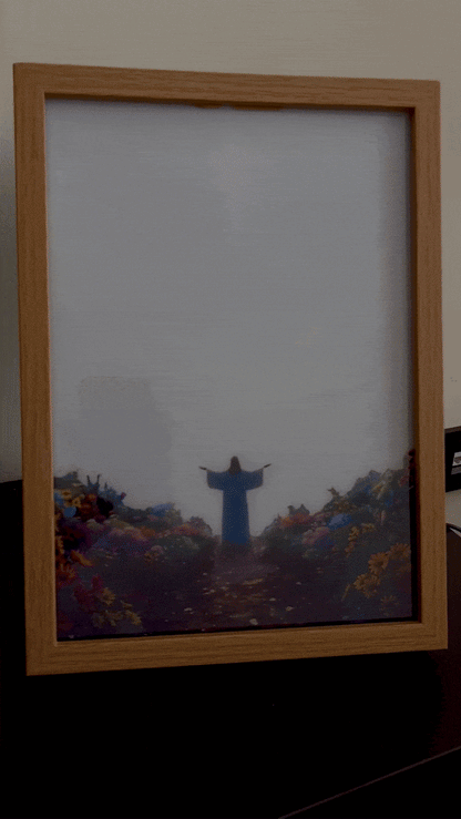 "Geschichte von Jesus" Magische LED-Gemälde mit Rahmen