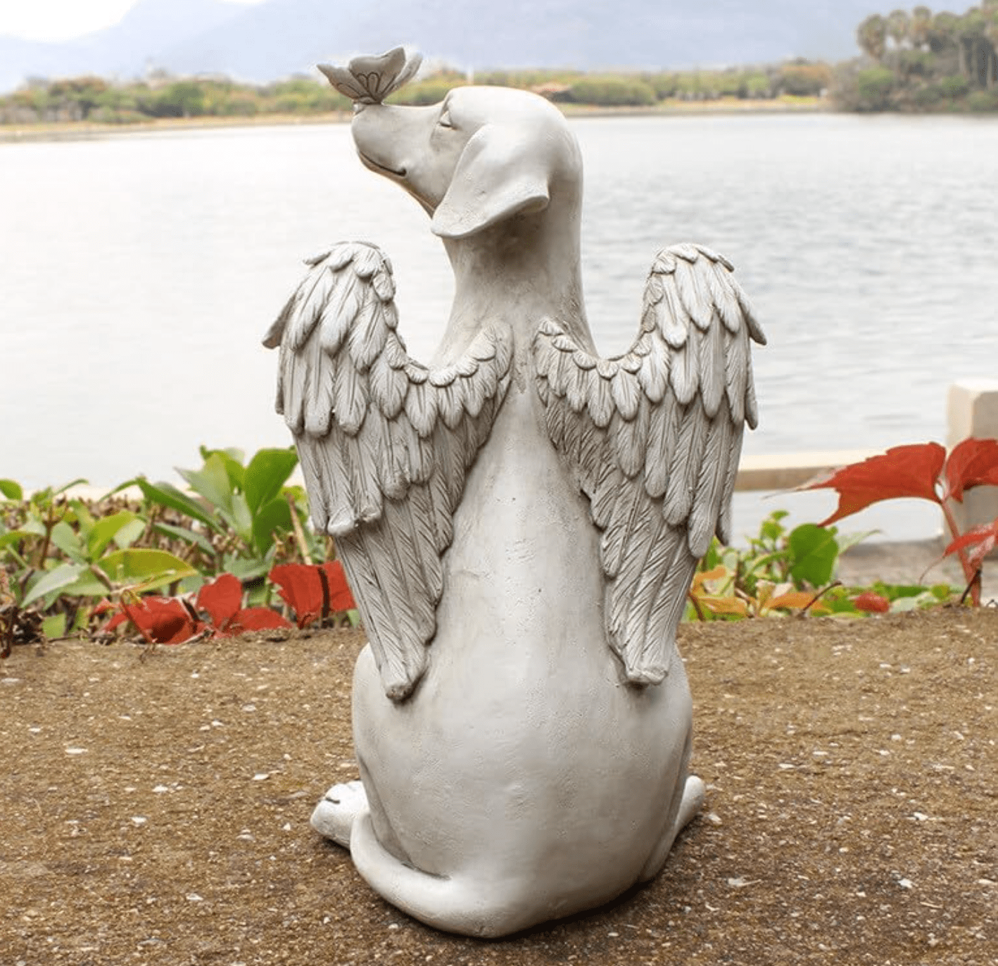 Angel Dog - Outdoor Statue | Handcrafted by Godisabove™