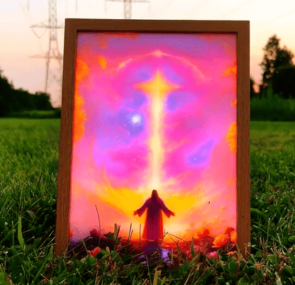 Handmade Jesus LED Paintings (Comes With LED Frames)