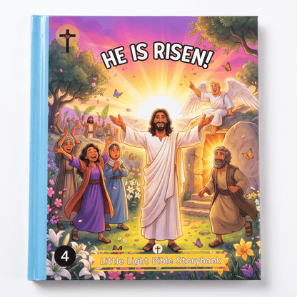 Little Light Bible Story Books - Complete 4 Book Set (Free Coloring Pages + Bible Stickers)
