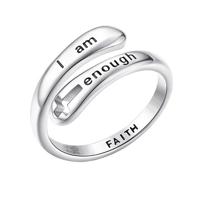 I am enough discount ring sterling silver