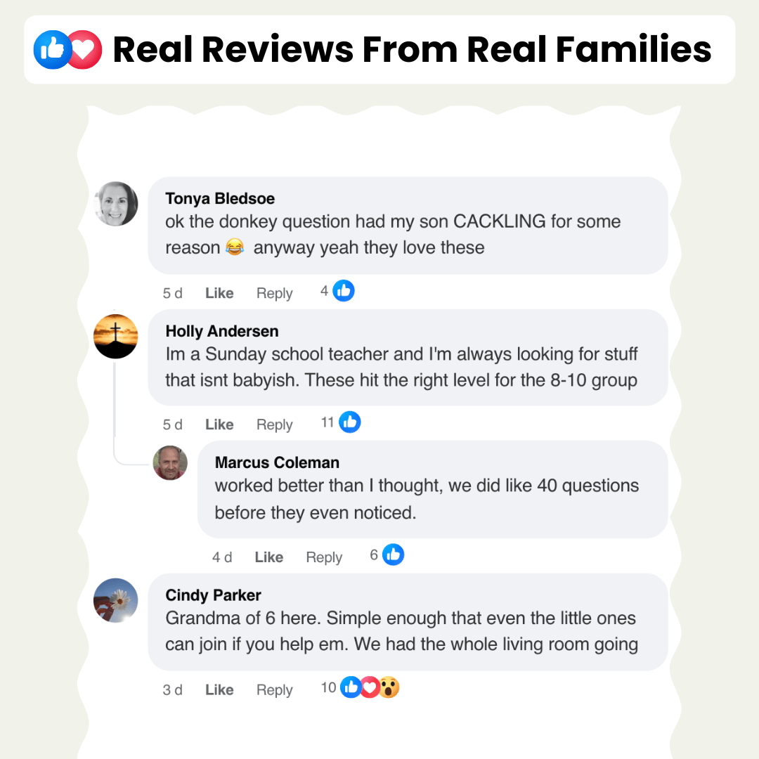 Who Taught Me The Bible? Christian Family Game Cards (100+ Unique Questions)